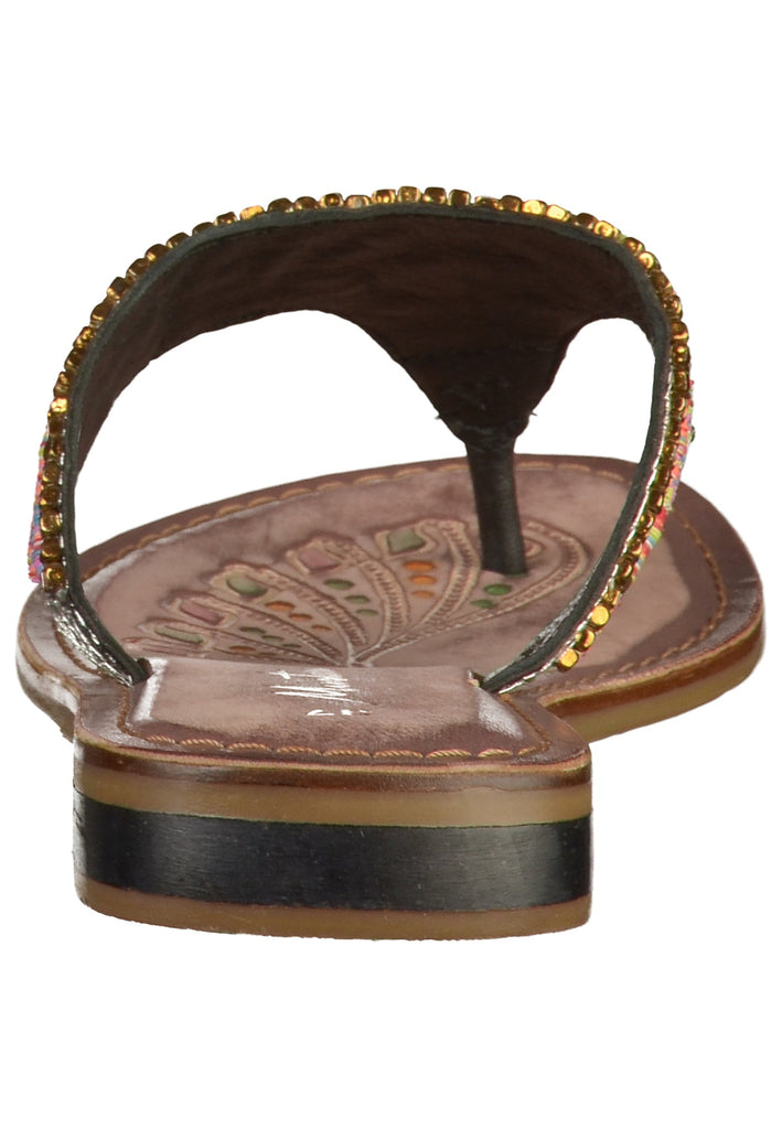 Mustang Zehensteg Leder Schwarz