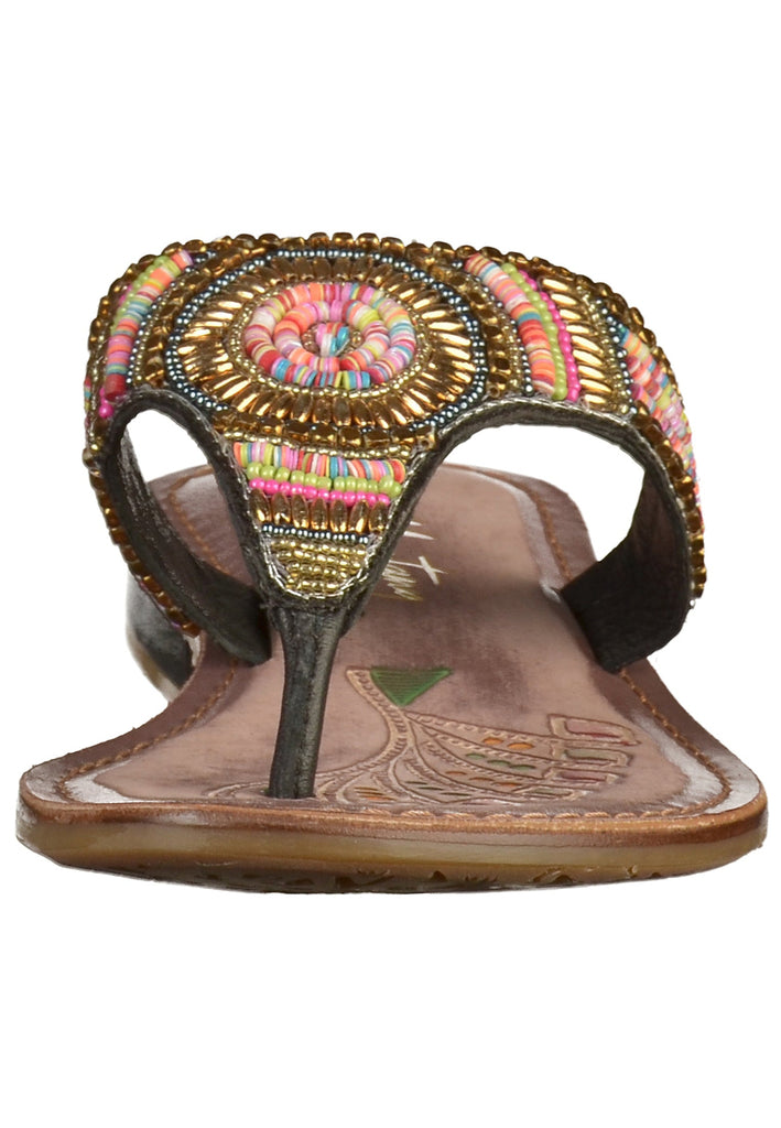 Mustang Zehensteg Leder Schwarz