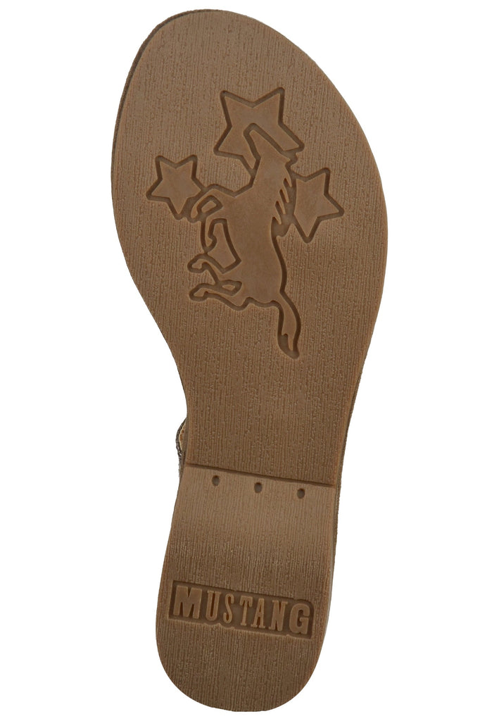 Mustang Zehensteg Lederimitat Anthrazit