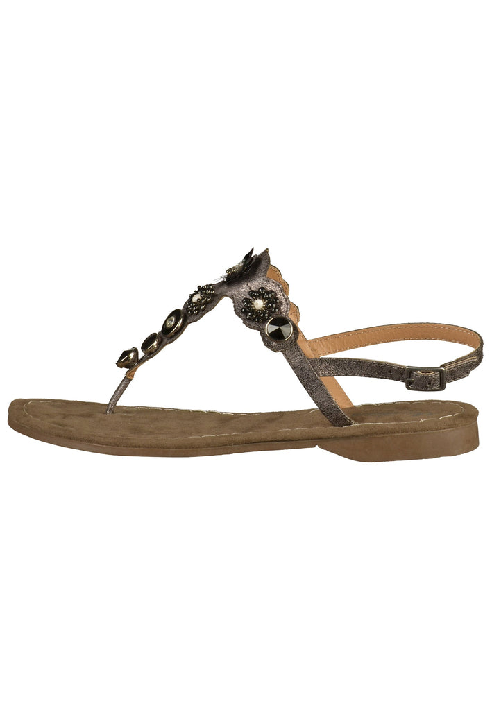 Mustang Zehensteg Lederimitat Anthrazit