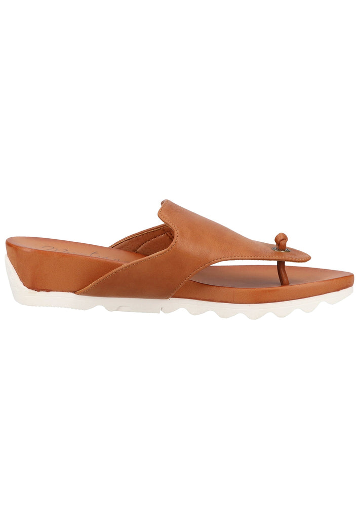 Mustang Zehensteg Lederimitat Cognac