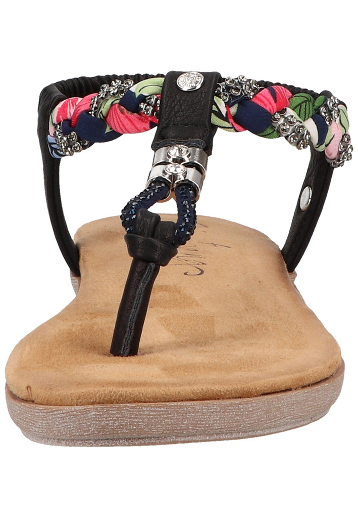 Mustang Zehensteg Lederimitat/Textil Blau