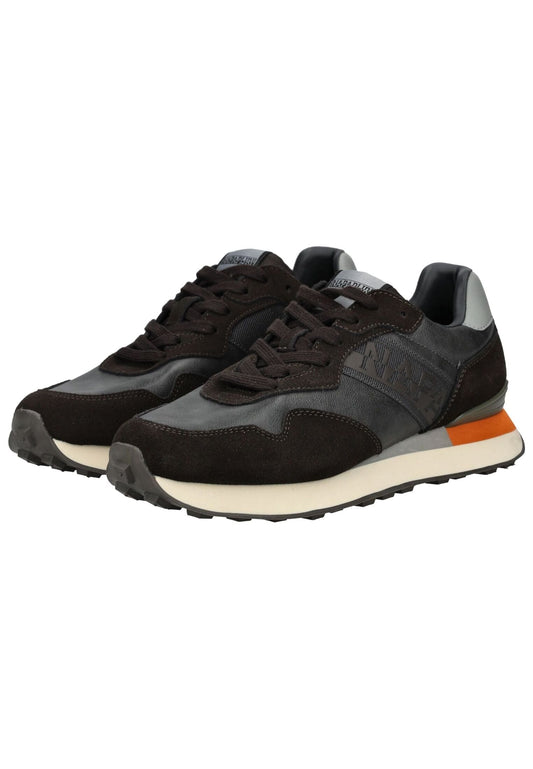 Napapijri Sneaker Leder/Synthetik Grau/Braun