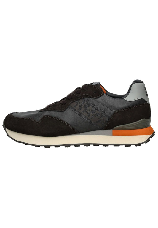 Napapijri Sneaker Leder/Synthetik Grau/Braun