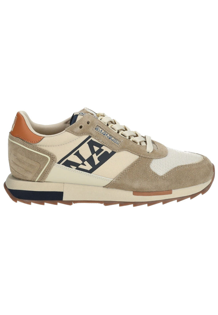 Napapijri Sneaker Leder/Textil Beige/Grün