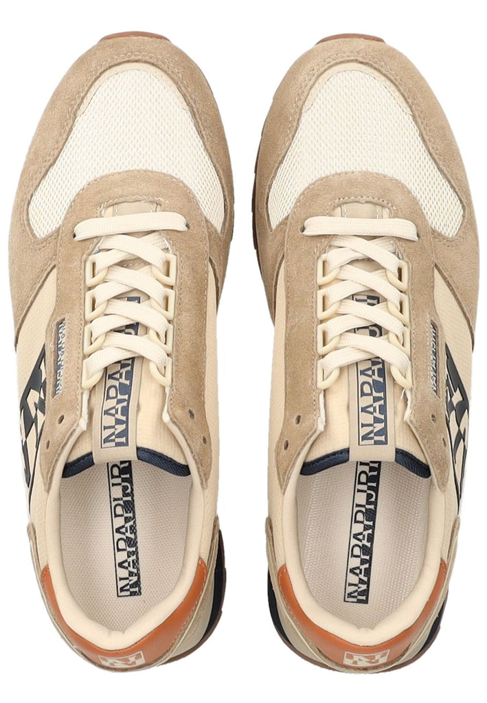 Napapijri Sneaker Leder/Textil Beige/Grün