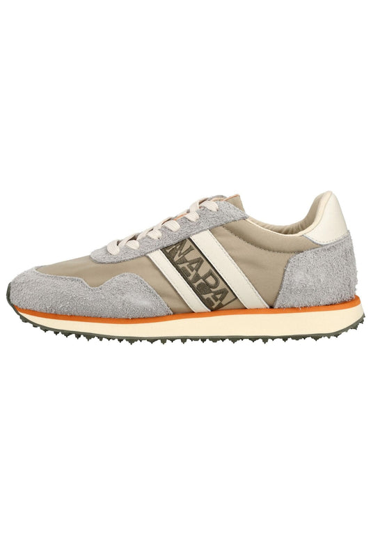 Napapijri Sneaker Leder/Textil Grau/Grün