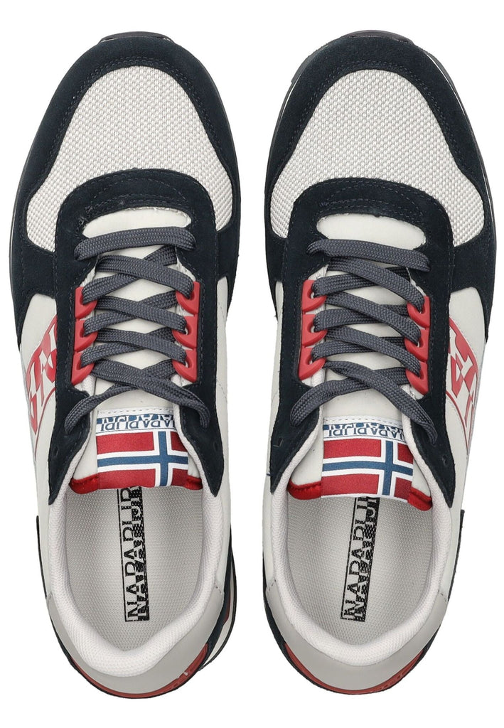 Napapijri Sneaker Leder/Textil Grau/Navy