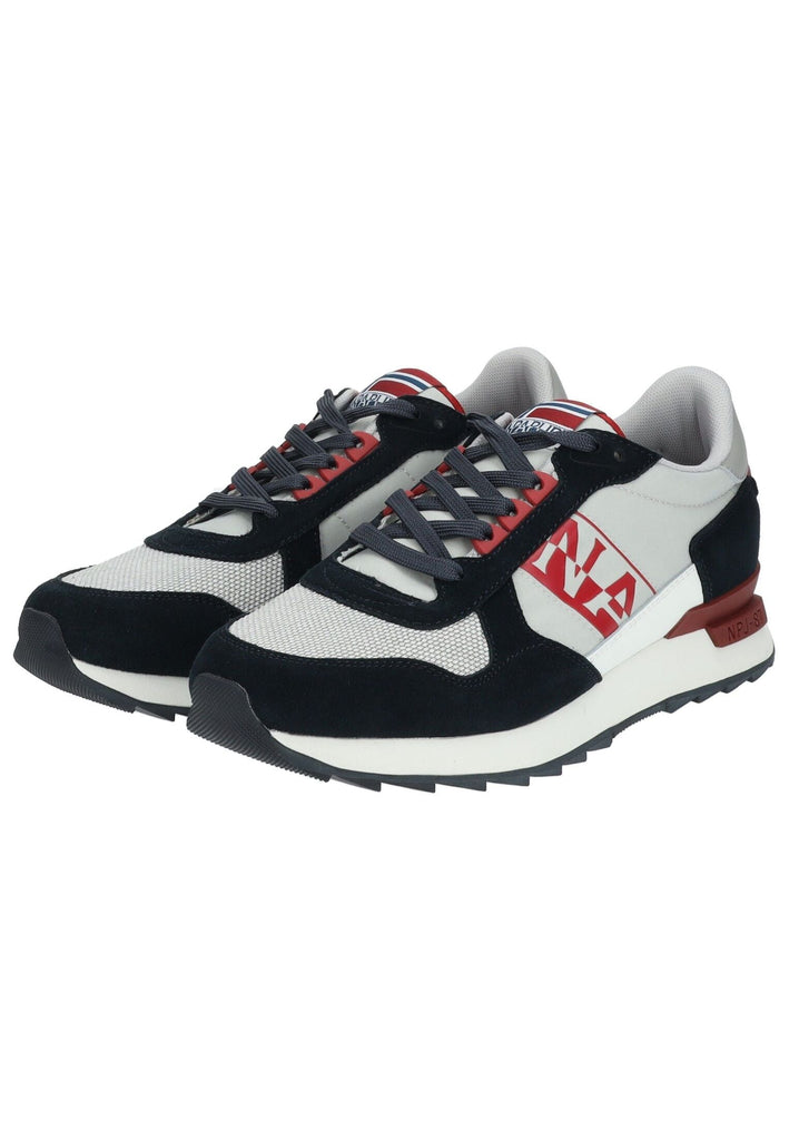 Napapijri Sneaker Leder/Textil Grau/Navy