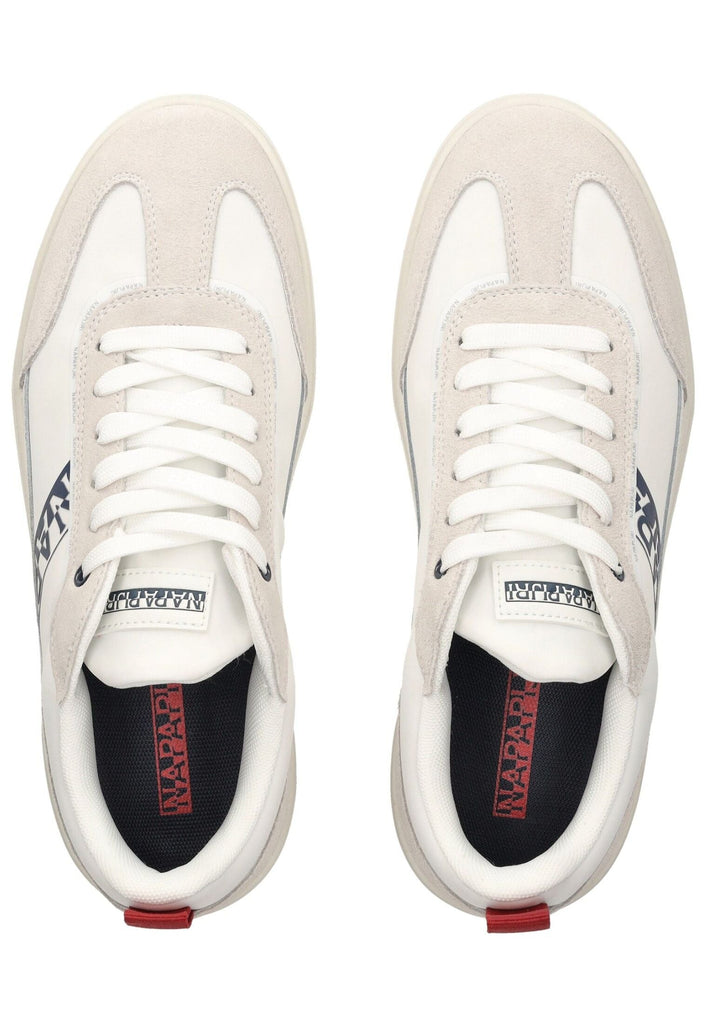 Napapijri Sneaker Leder/Textil Weiß/Navy