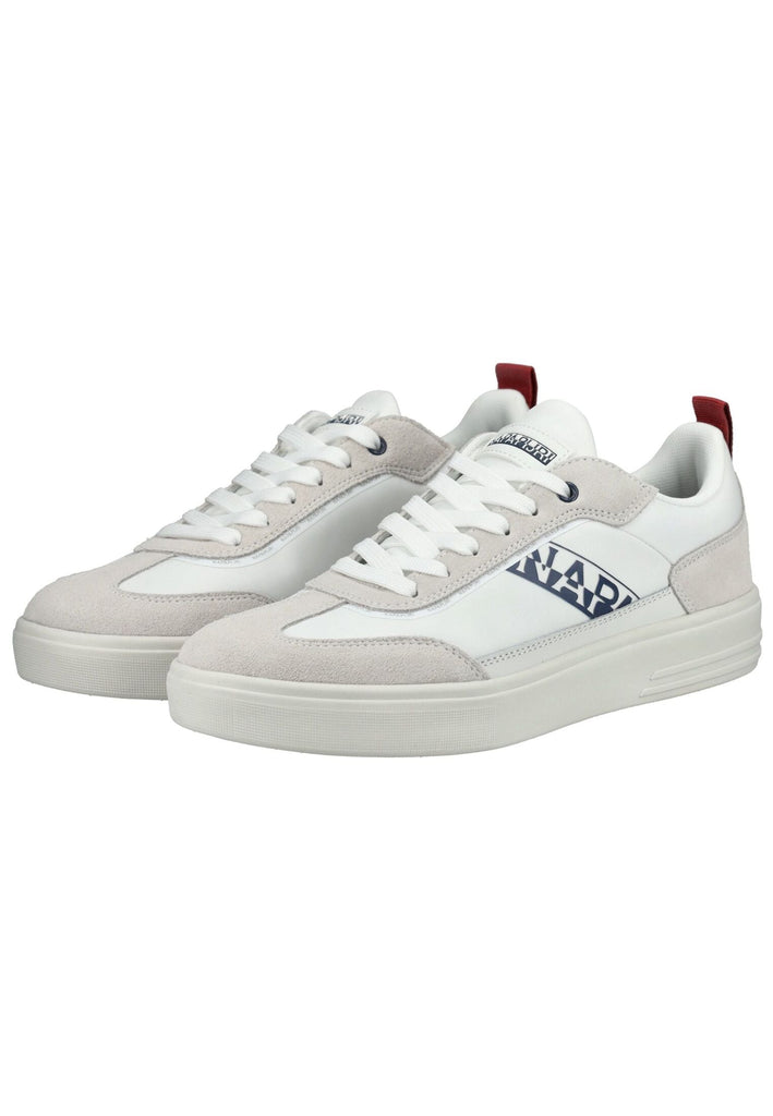Napapijri Sneaker Leder/Textil Weiß/Navy