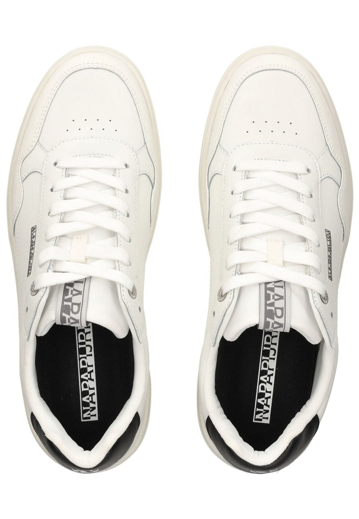 Napapijri Sneaker Leder/Textil Weiß/Schwarz