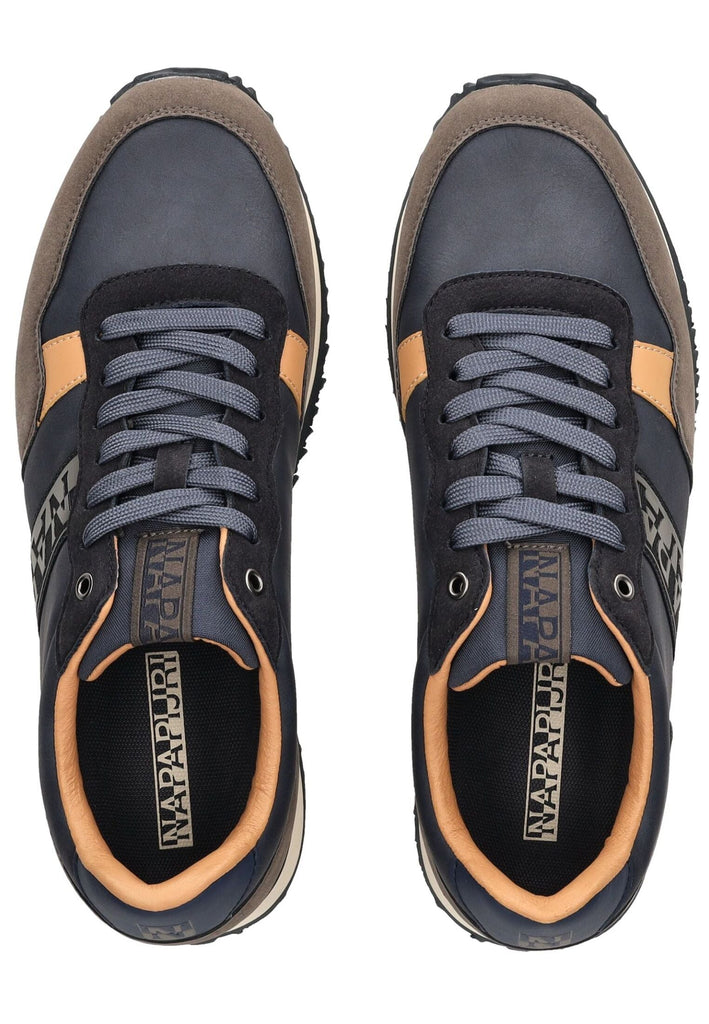 Napapijri Sneaker Lederimitat Blau/Braun