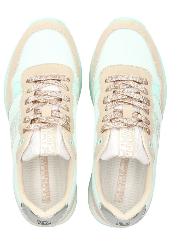 Napapijri Sneaker Lederimitat/Textil Beige/Blau