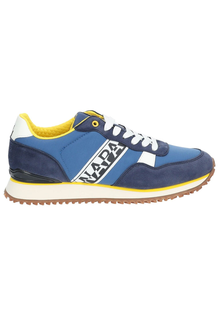 Napapijri Sneaker Lederimitat/Textil Blau/Gelb