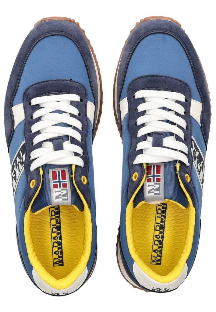 Napapijri Sneaker Lederimitat/Textil Blau/Gelb