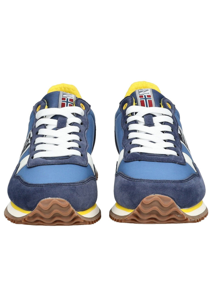 Napapijri Sneaker Lederimitat/Textil Blau/Gelb