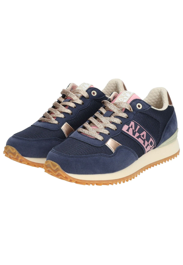 Napapijri Sneaker Lederimitat/Textil Blau/Pink