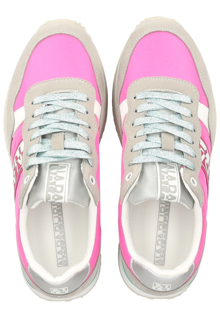 Napapijri Sneaker Lederimitat/Textil Grau/Pink