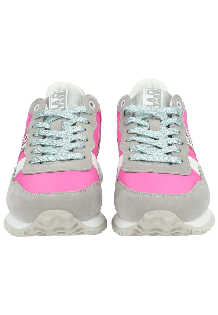 Napapijri Sneaker Lederimitat/Textil Grau/Pink