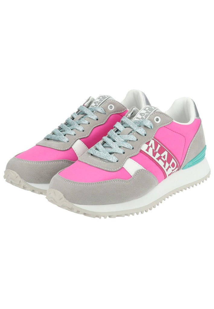 Napapijri Sneaker Lederimitat/Textil Grau/Pink