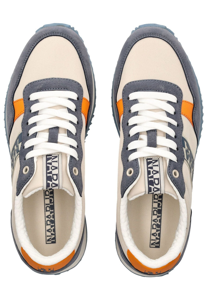 Napapijri Sneaker Lederimitat/Textil Navy/Weiß