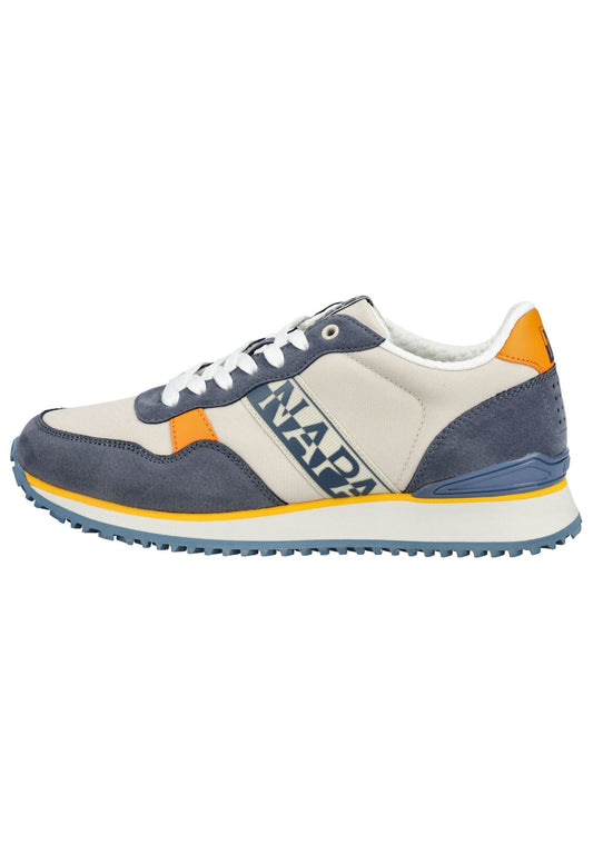 Napapijri Sneaker Lederimitat/Textil Navy/Weiß