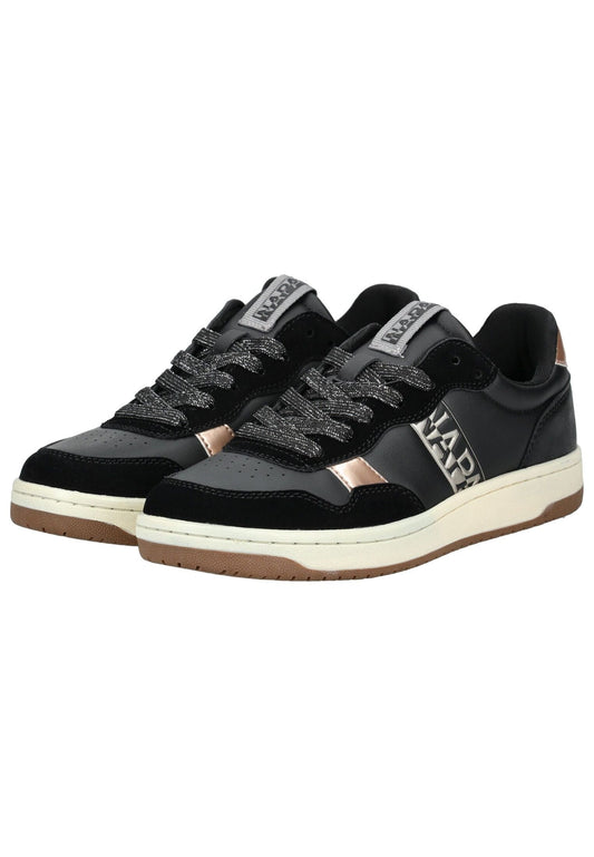 Napapijri Sneaker Lederimitat/Textil Schwarz