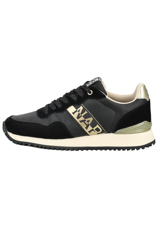 Napapijri Sneaker Lederimitat/Textil Schwarz/Beige