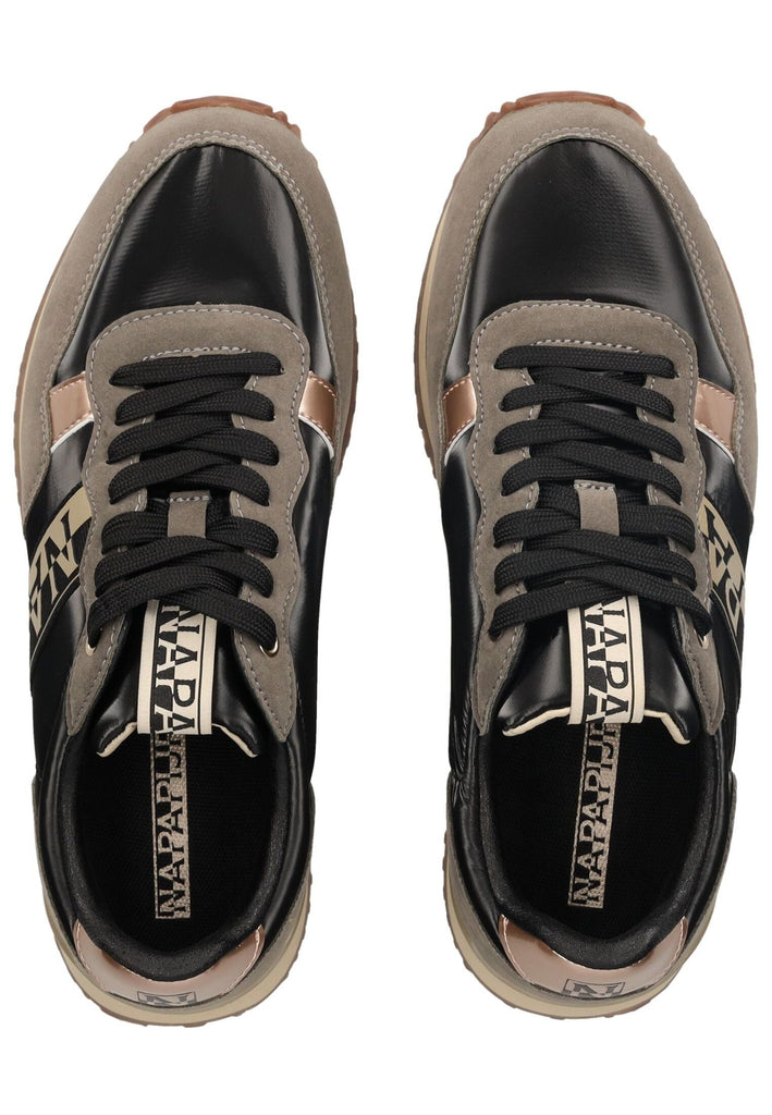 Napapijri Sneaker Lederimitat/Textil Schwarz/Grau