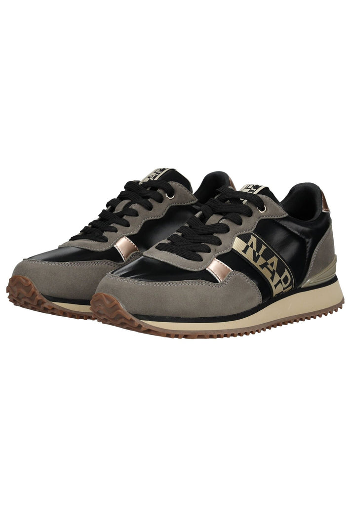 Napapijri Sneaker Lederimitat/Textil Schwarz/Grau