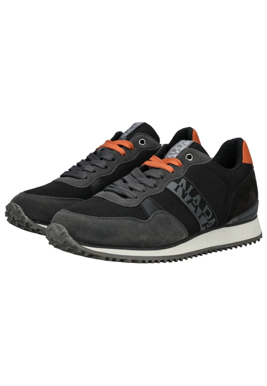 Napapijri Sneaker Lederimitat/Textil Schwarz/Grau