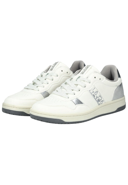 Napapijri Sneaker Lederimitat/Textil Weiß