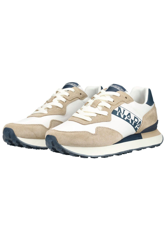 Napapijri Sneaker Lederimitat/Textil Weiß/Beige