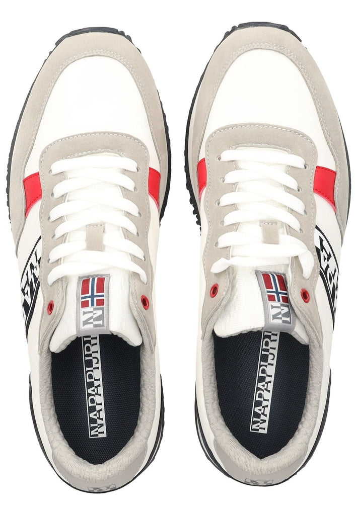 Napapijri Sneaker Lederimitat/Textil Weiß/Navy