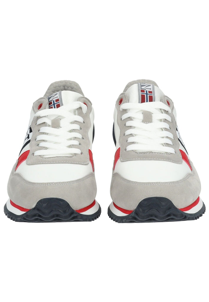 Napapijri Sneaker Lederimitat/Textil Weiß/Navy