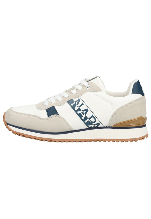 Napapijri Sneaker Lederimitat/Textil Weiß/Navy