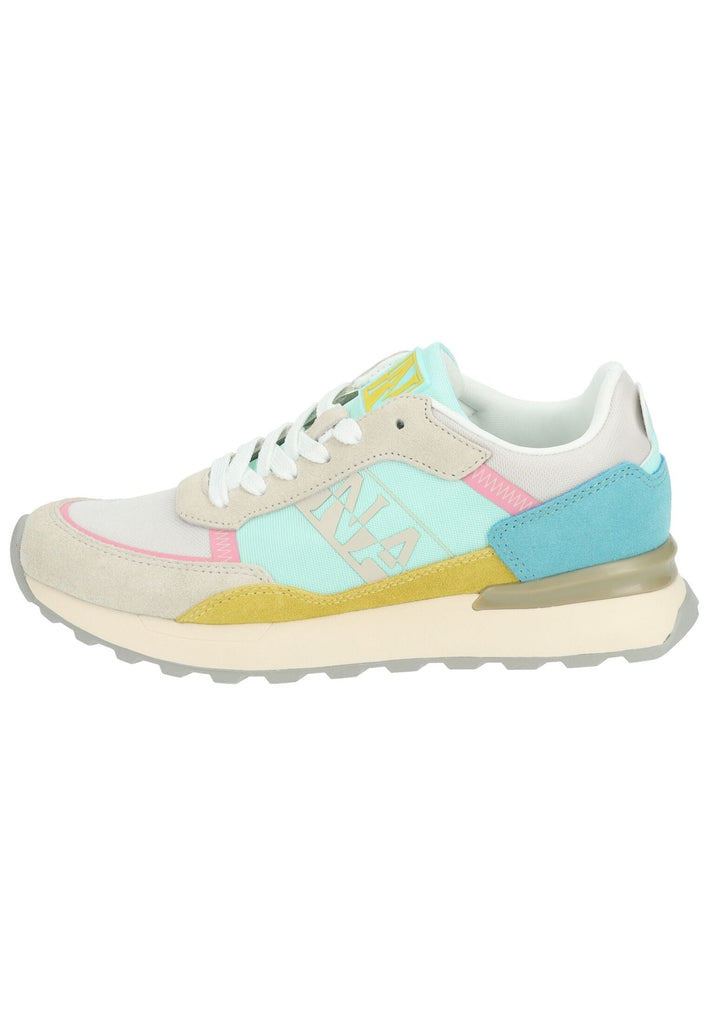 Sneaker Napapijri Sneaker Leder/Textil Beige/Blau