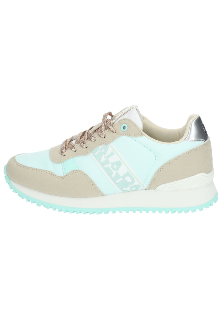 Sneaker Napapijri Sneaker Lederimitat/Textil Beige/Blau