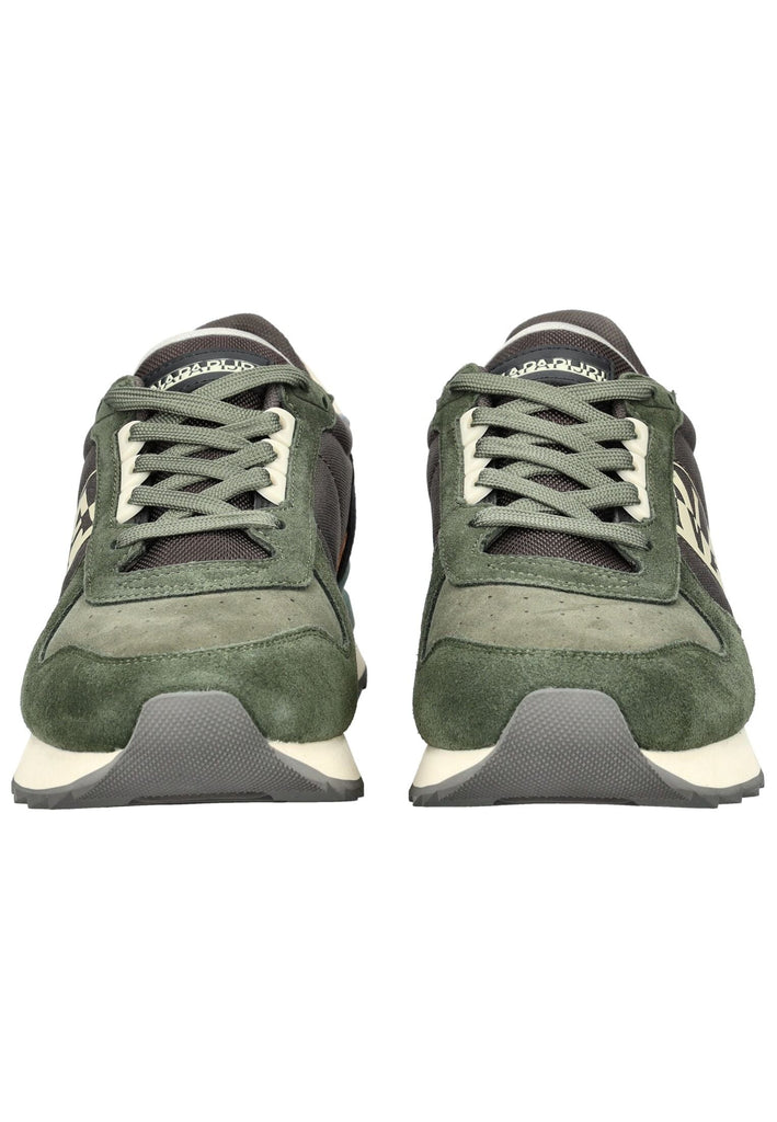 Napapijri Sneaker Veloursleder Grün/Schwarz