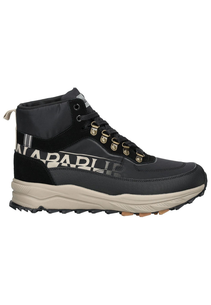 Napapijri Stiefelette Leder/Textil Schwarz