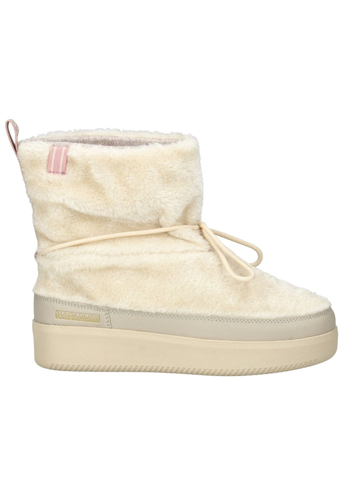 Napapijri Stiefelette Lederimitat Beige Warmfutter