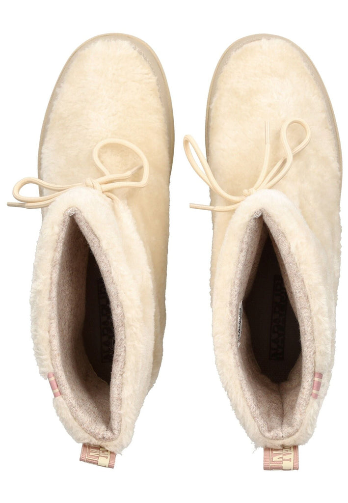 Napapijri Stiefelette Lederimitat Beige Warmfutter