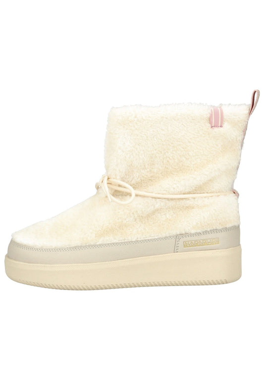 Napapijri Stiefelette Lederimitat Beige Warmfutter