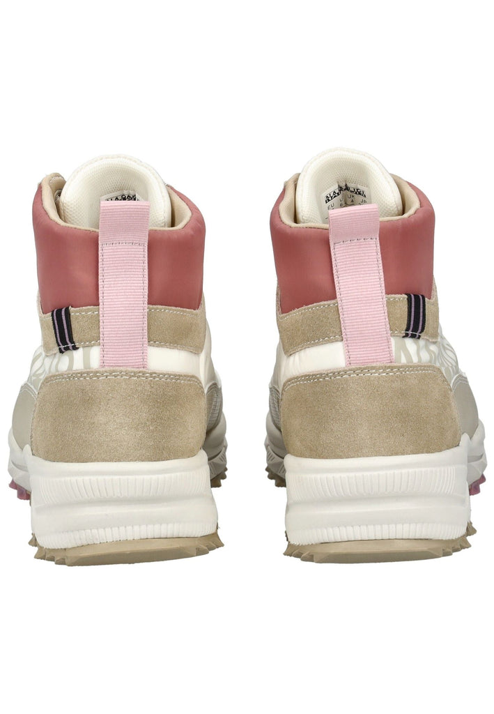 Napapijri Stiefelette Veloursleder/Textil Weiß/Beige
