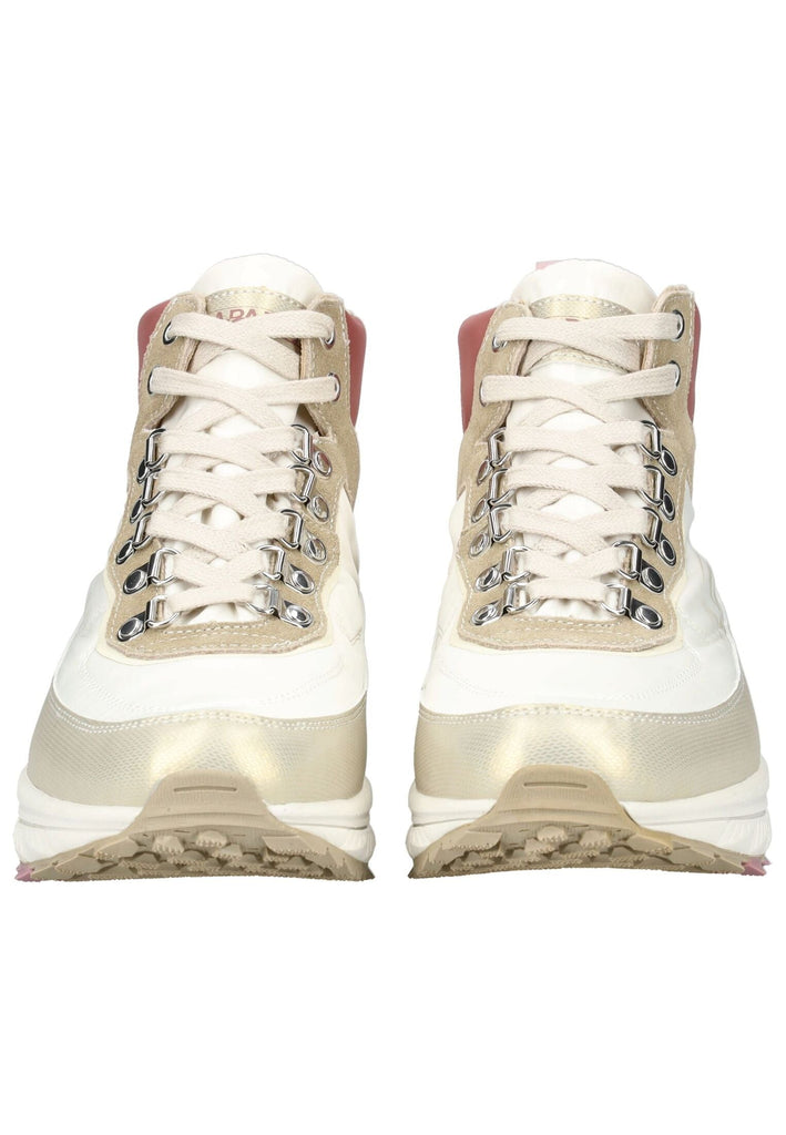 Napapijri Stiefelette Veloursleder/Textil Weiß/Beige