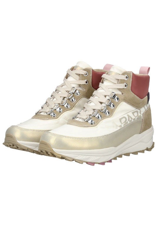 Napapijri Stiefelette Veloursleder/Textil Weiß/Beige