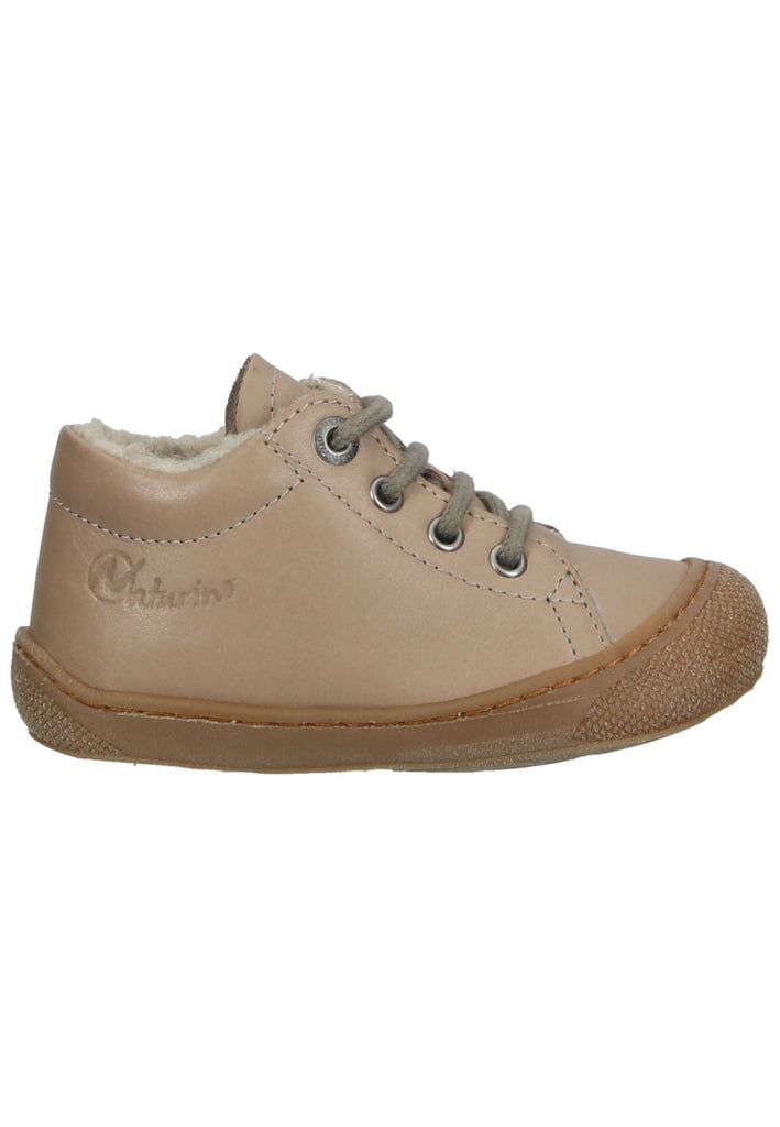 Naturino Halbschuhe Nappaleder Taupe Warmfutter