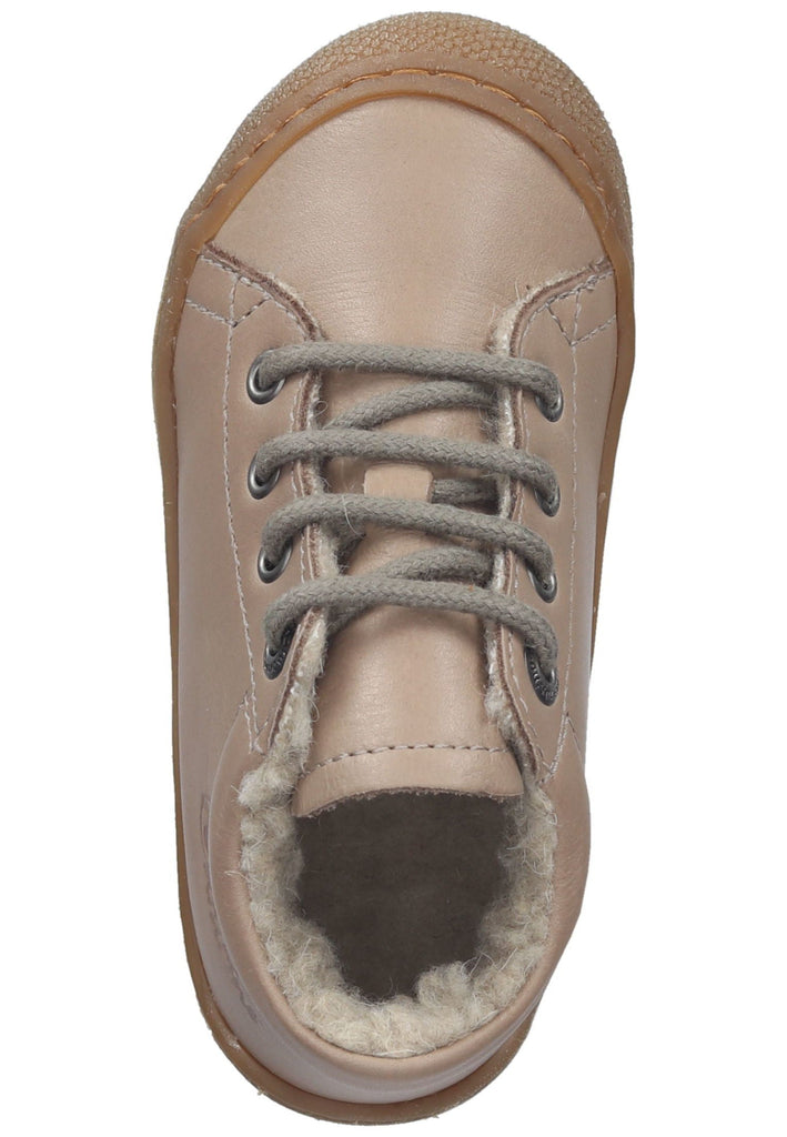 Naturino Halbschuhe Nappaleder Taupe Warmfutter
