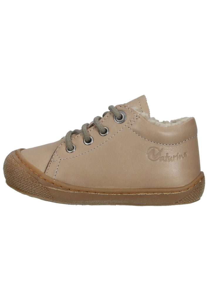 Naturino Halbschuhe Nappaleder Taupe Warmfutter